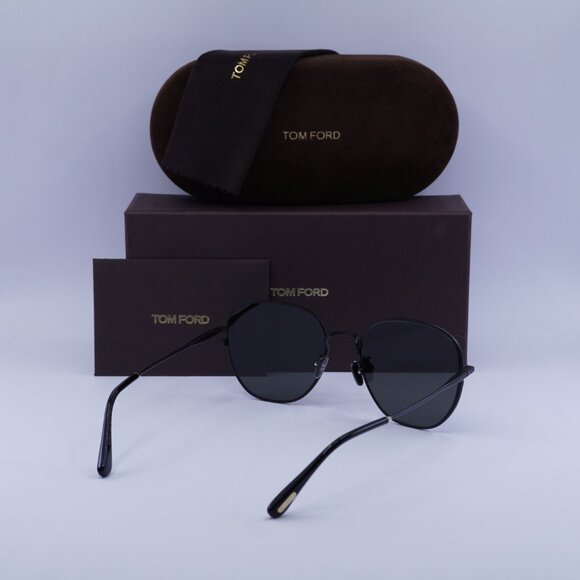 Final Price! Tom Ford FT0976-K 02A Black/Smoke Sunglasses - Picture 9 of 9